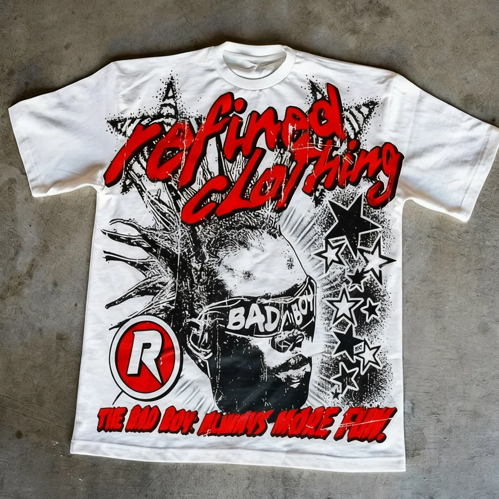 Street Fashion Graffiti - 2026 Retro 90s Graffiti Star Print