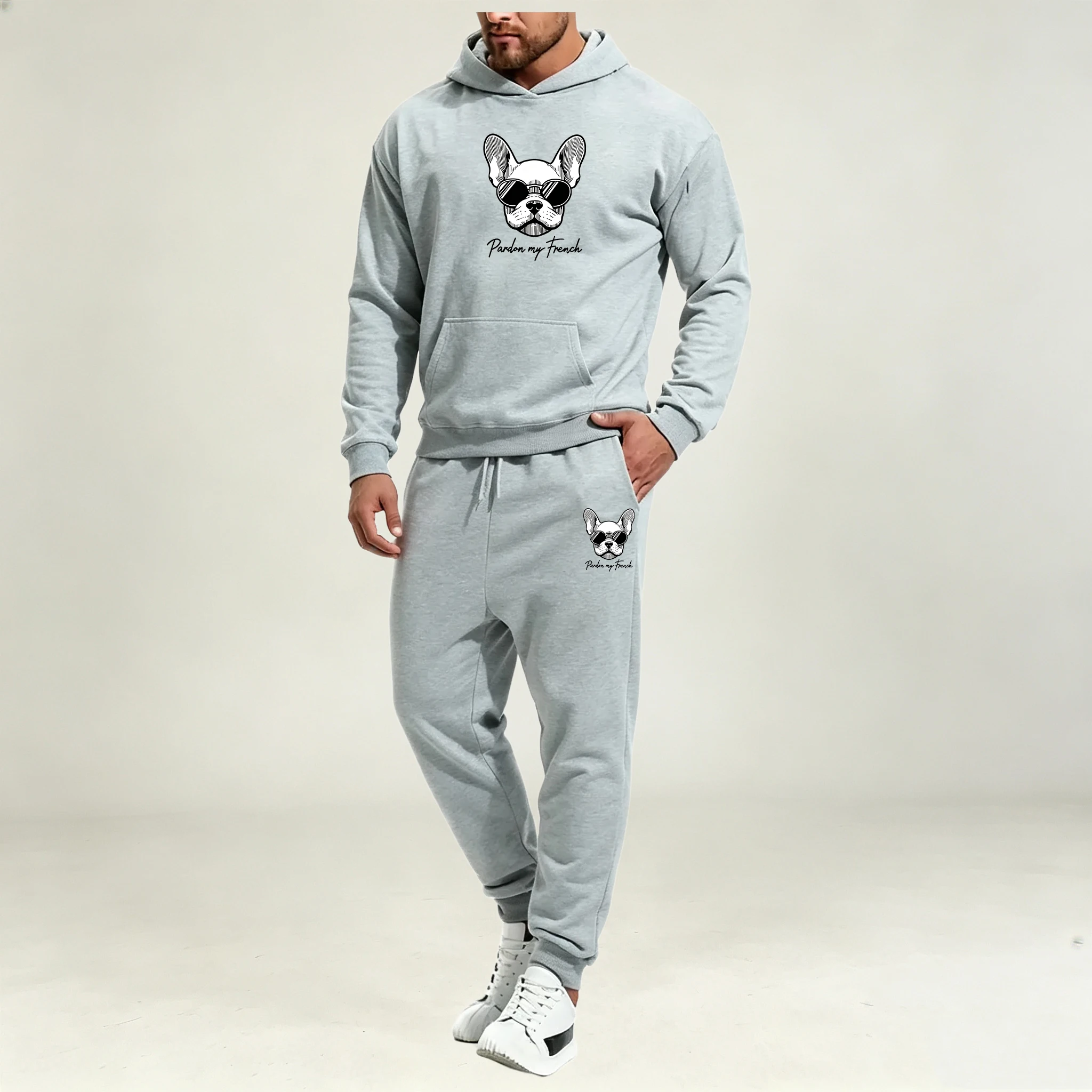 Street Fashion Male - Men Clothing Sets 2Pcs Autumn Winter