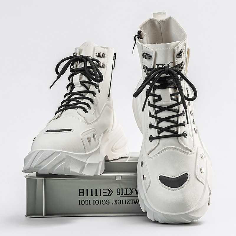 Street Fashion Punk - Boots for Man Fashion Rivet Leather