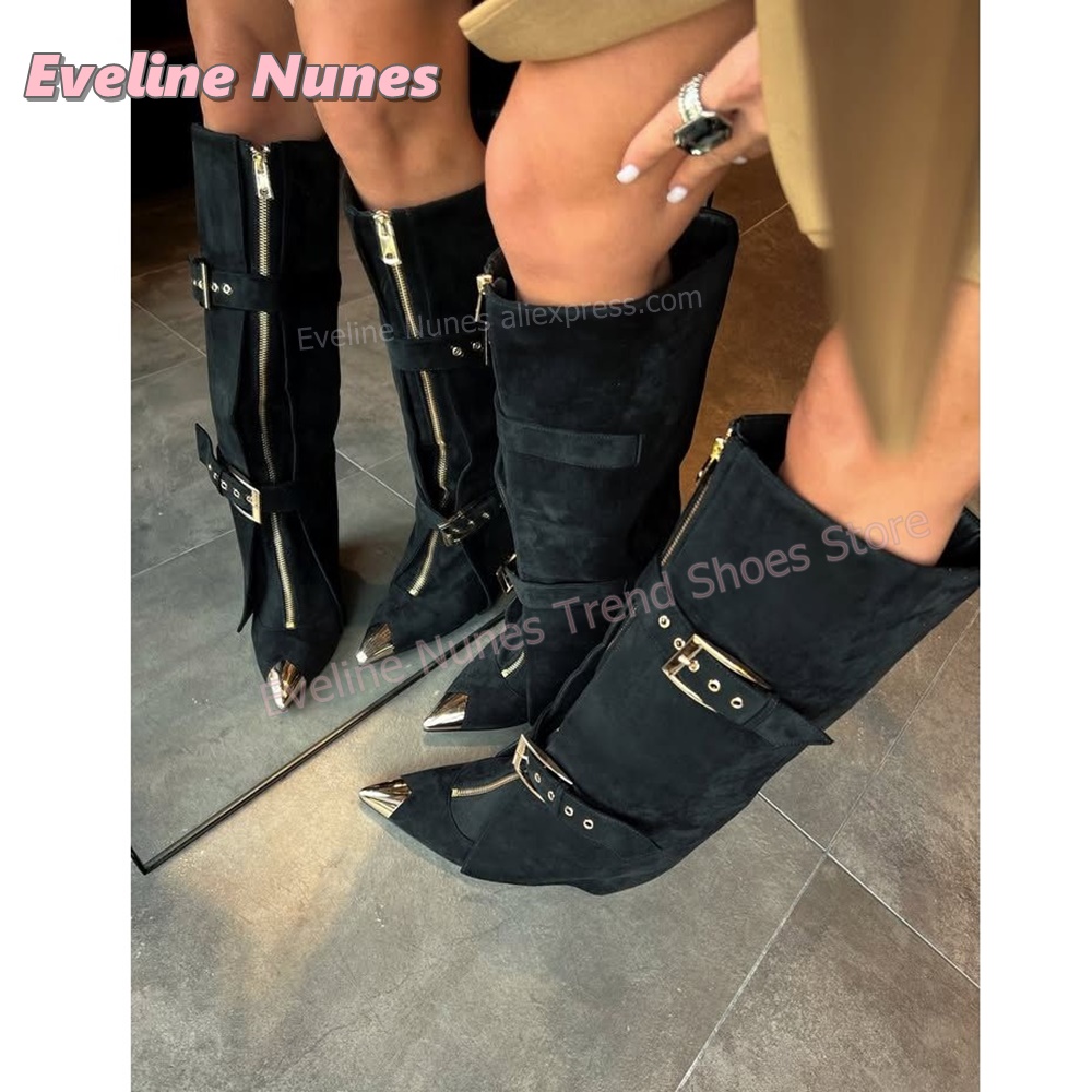 Street Fashion Punk - Punk Western Women Faux Suede Fashion