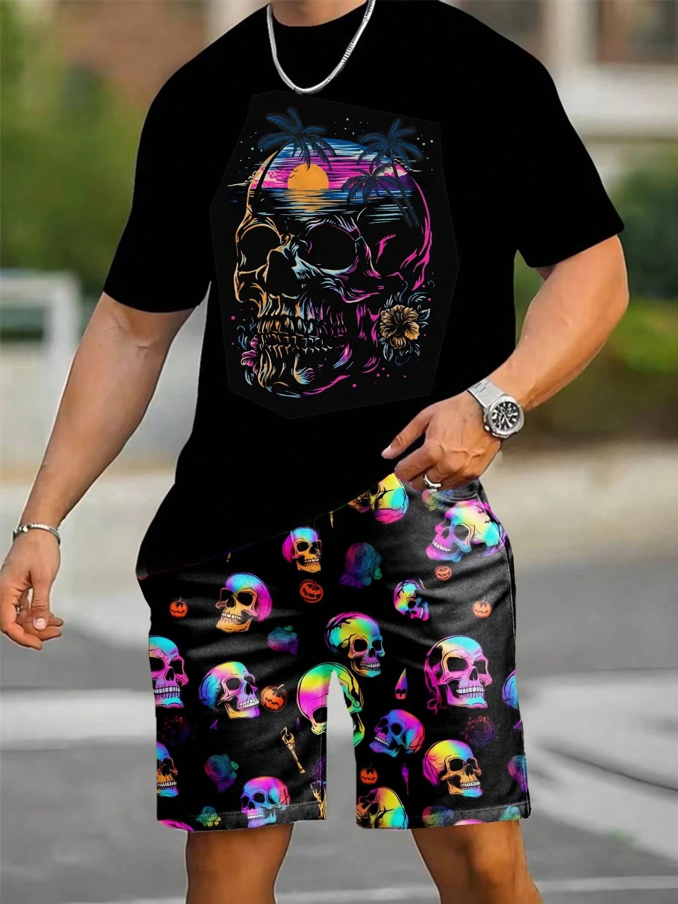 Street Fashion Male - 2026 Summer New Men's Short-Sleeved Shorts