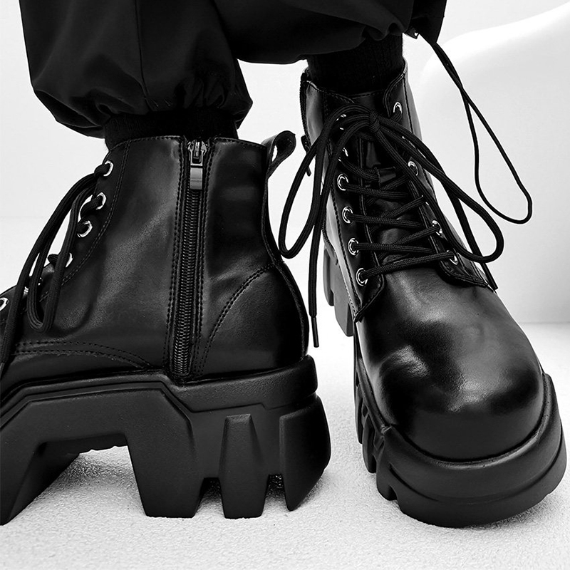 Street Fashion Punk - luxury fashion men boots natural leather