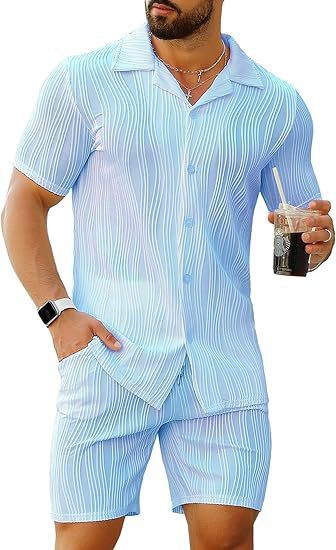 Men's 2 Piece Outfits Short Sl - огляд і ціна Street Fashion Men