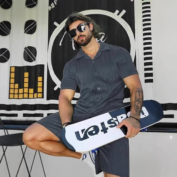 Men's 2 Piece Outfits Short Sl - огляд і ціна Street Fashion Men