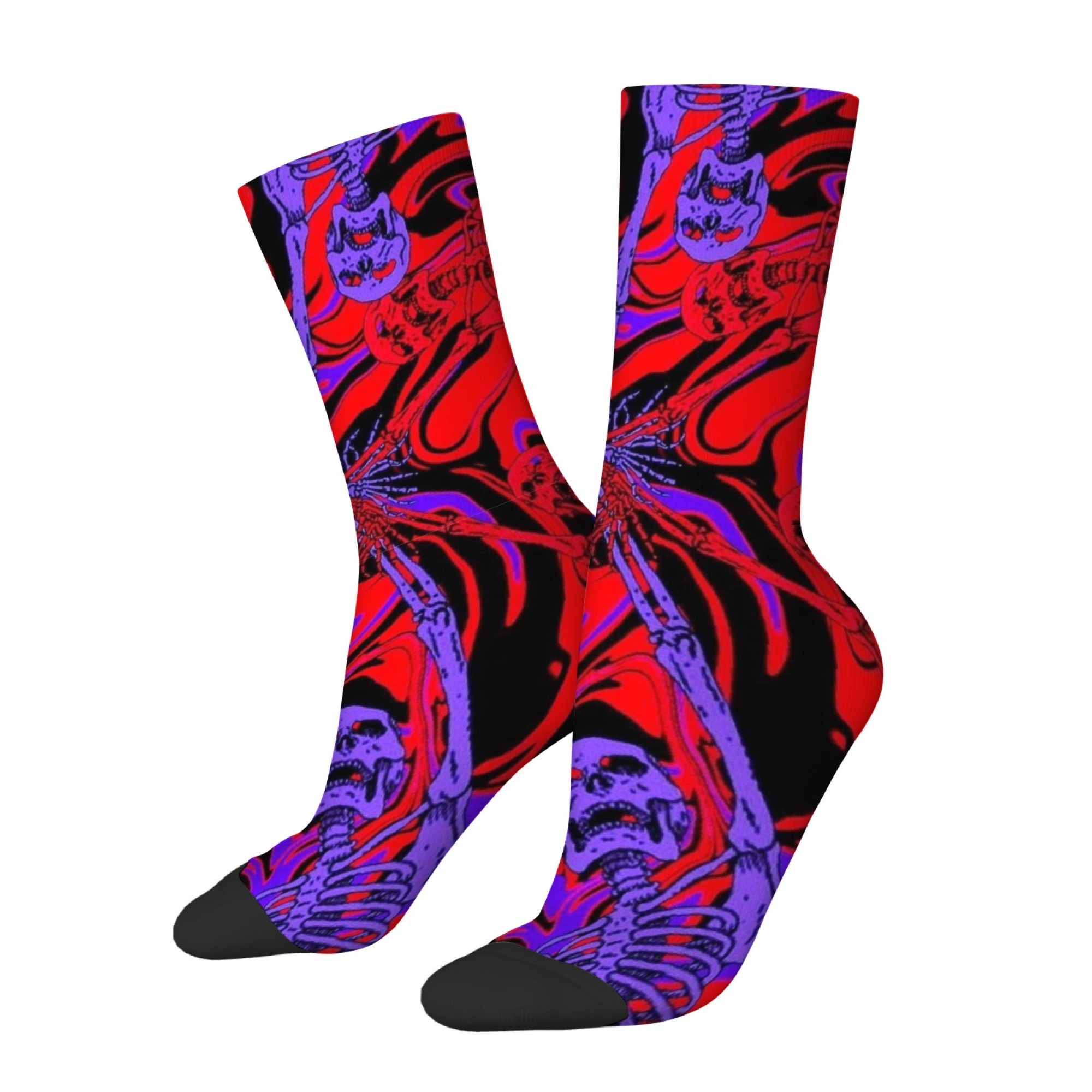Crazy Punk Skull Men's Socks H - огляд і ціна Street Fashion Style Youtube