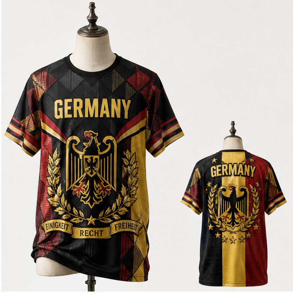 Mens Germany Round Neck T Shir - огляд і ціна Street Fashion Germany
