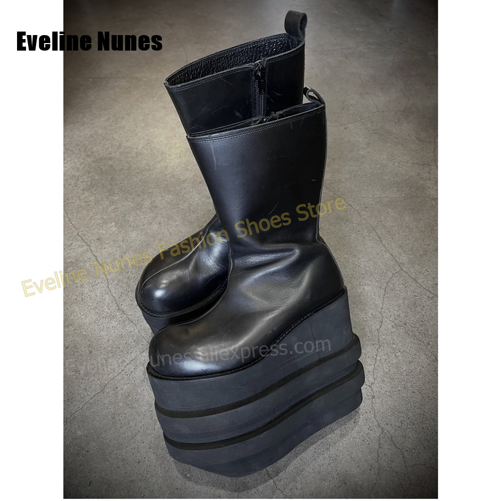Round Toe Multi-Layer Wavy Pla - огляд і ціна Street Fashion Punk
