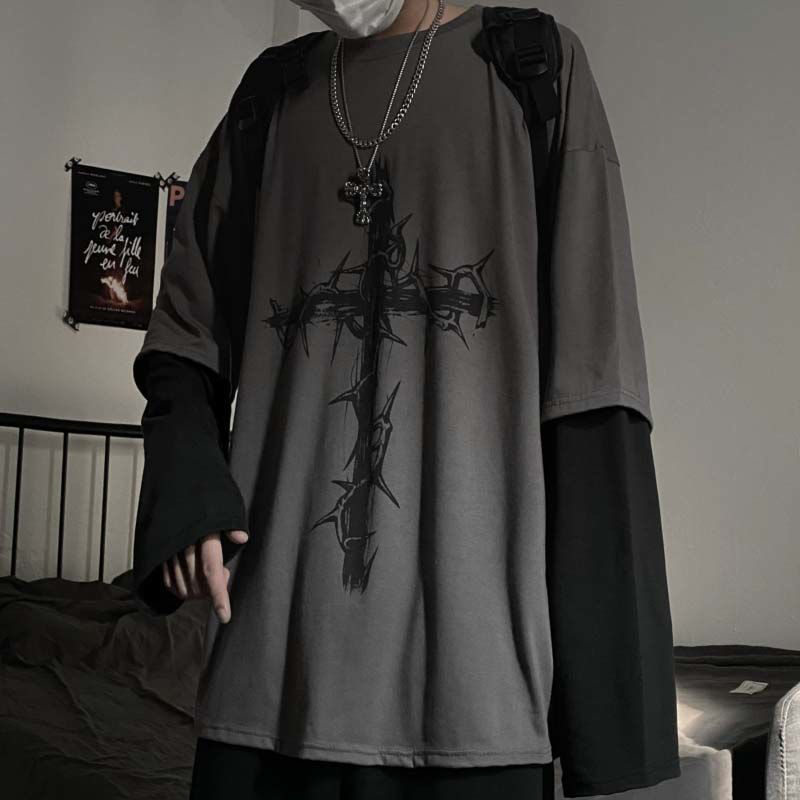 Grunge Clothes Women Long Slee - огляд і ціна Street Fashion Goth