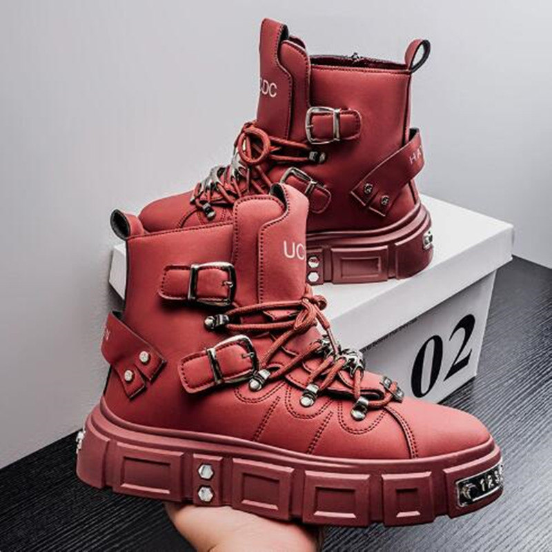 Luxury Rivet Black High top Sn - огляд і ціна Street Fashion Punk