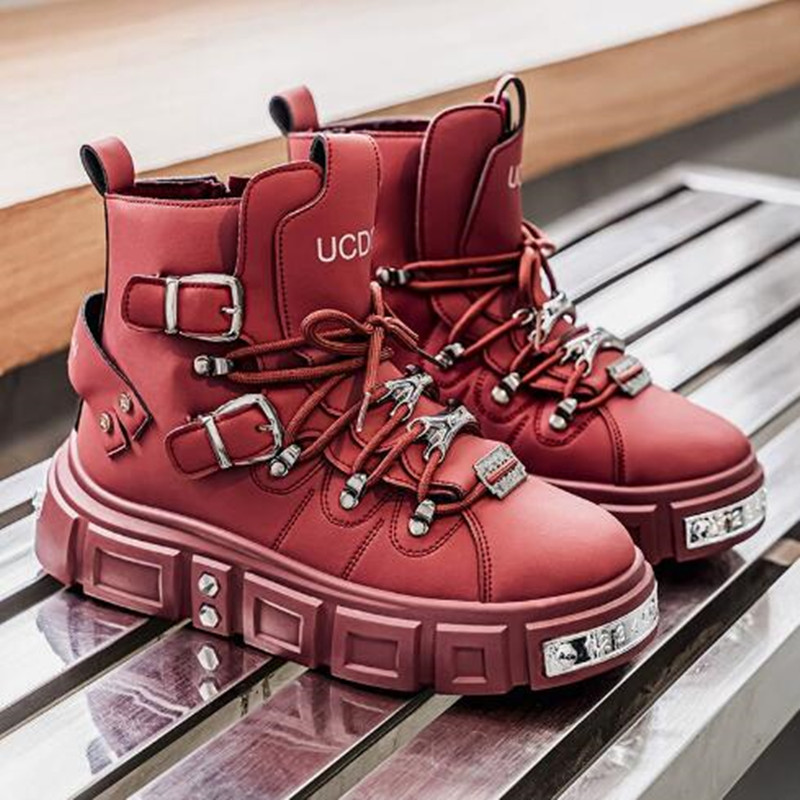 Luxury Rivet Black High top Sn - огляд і ціна Street Fashion Punk