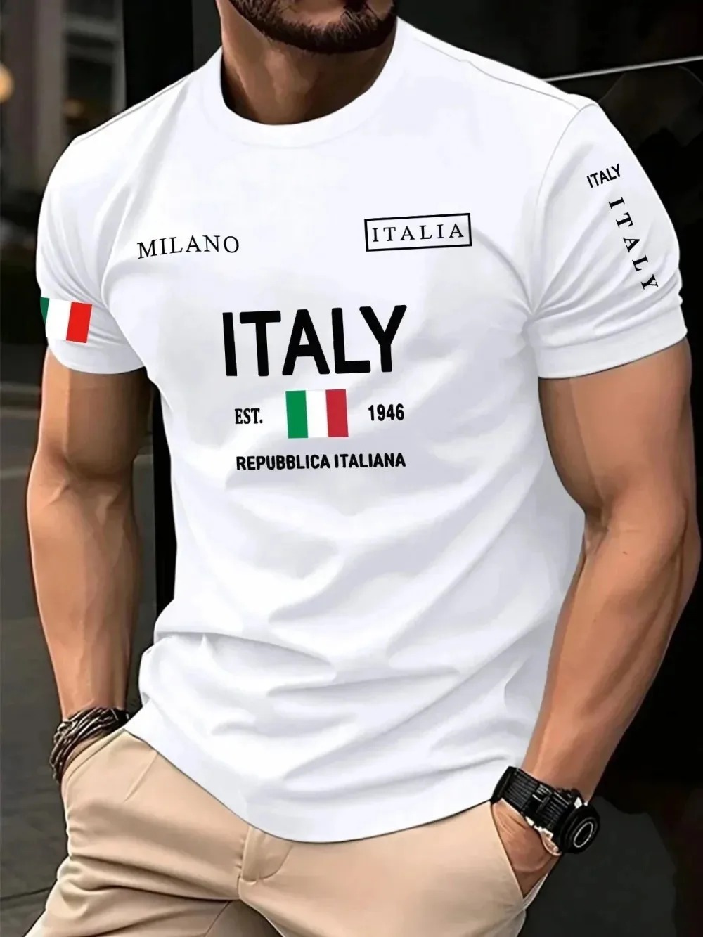 3D Print European  American Fa - огляд і ціна Street Fashion Of Milan