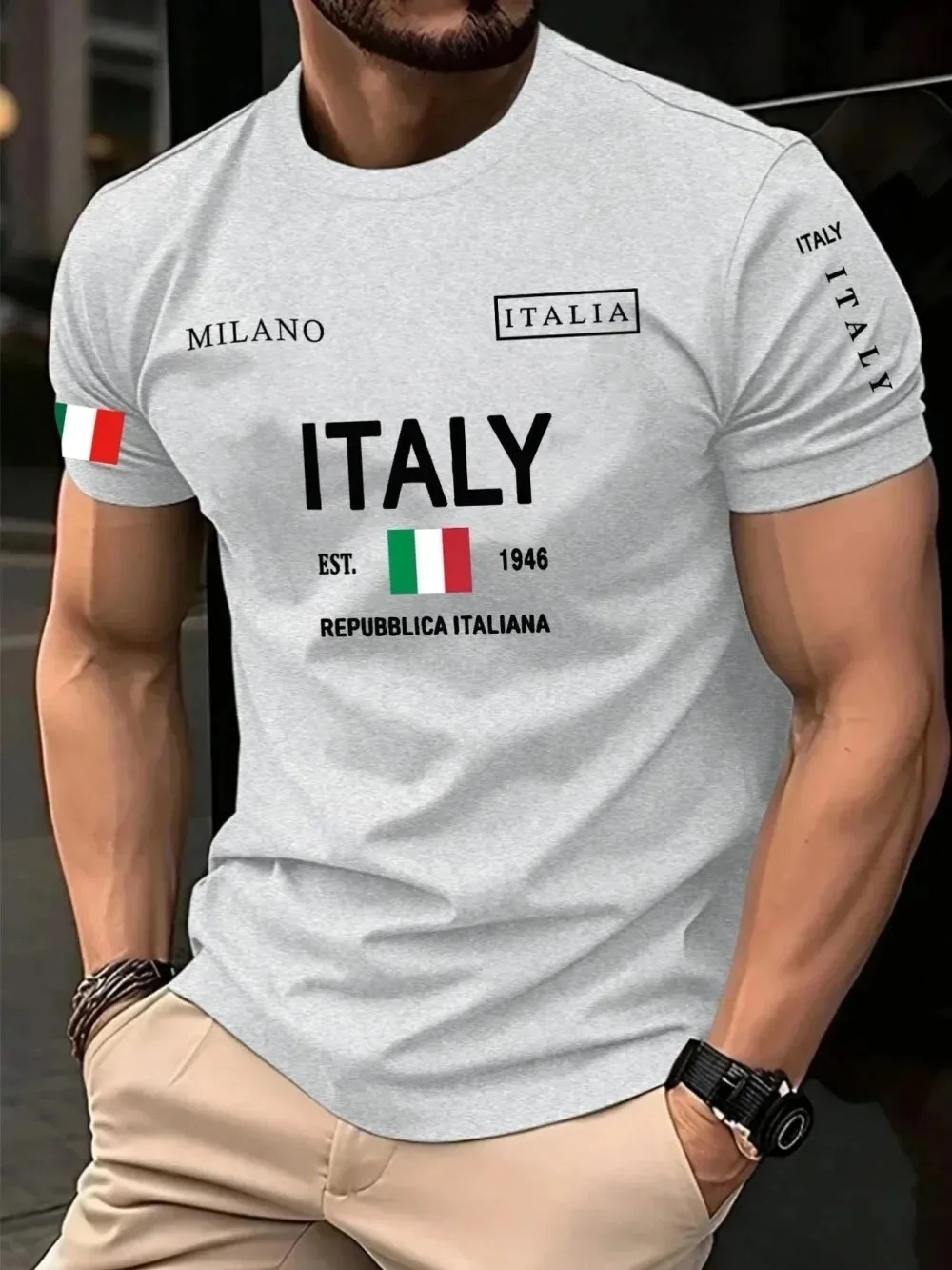 3D Print European  American Fa - огляд і ціна Street Fashion Of Milan