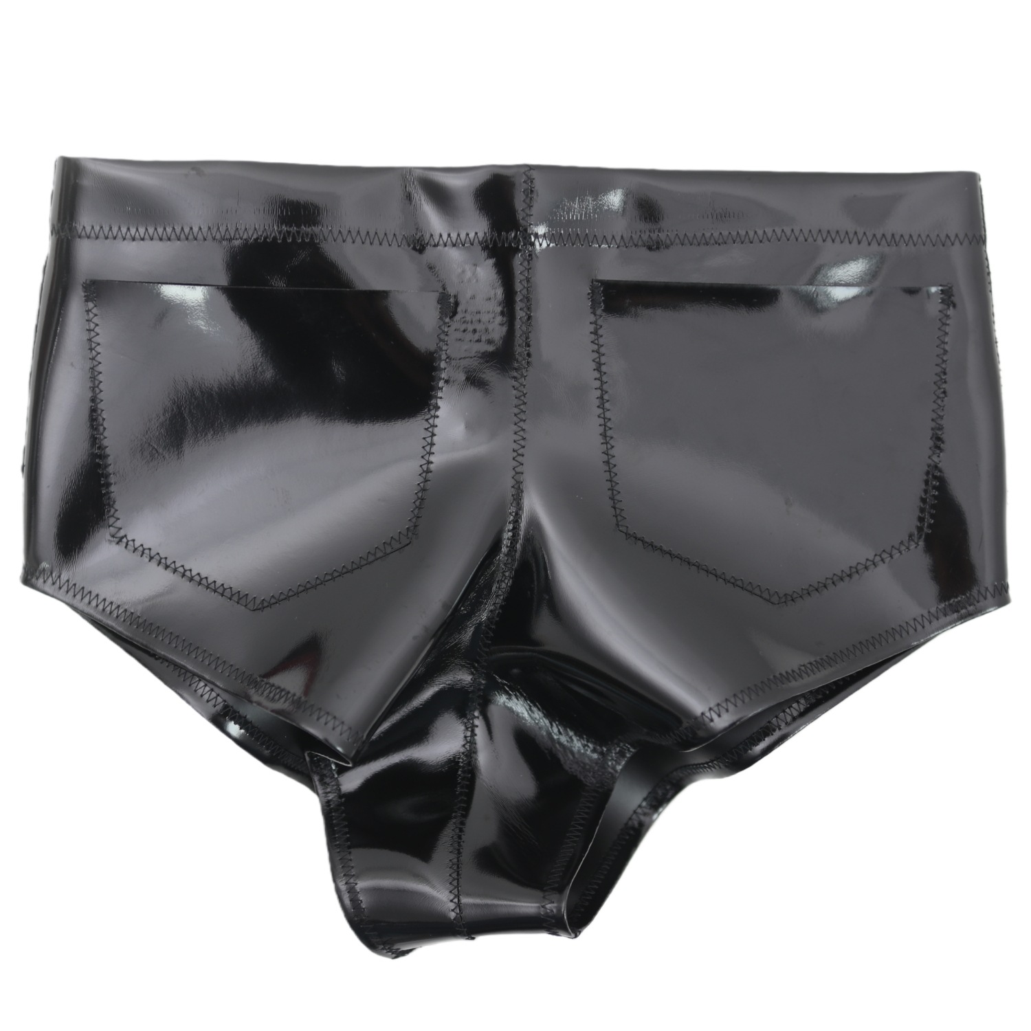 Women Men Glossy Pocket Shorts - огляд і ціна Street Fashion Male