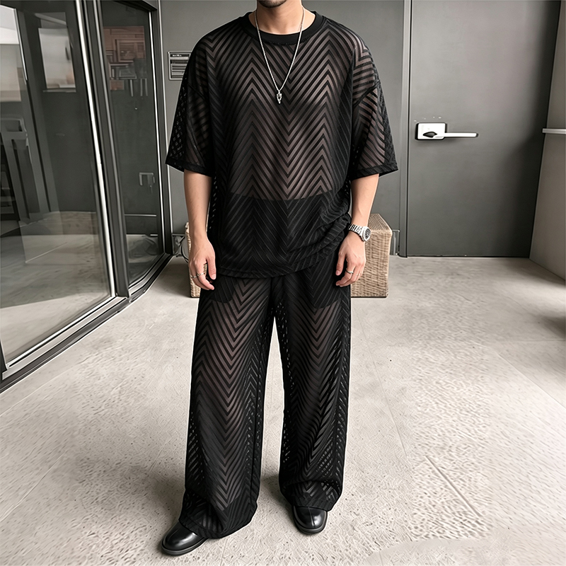 INCERUN Men's Sets See Through - огляд і ціна Street Fashion Male