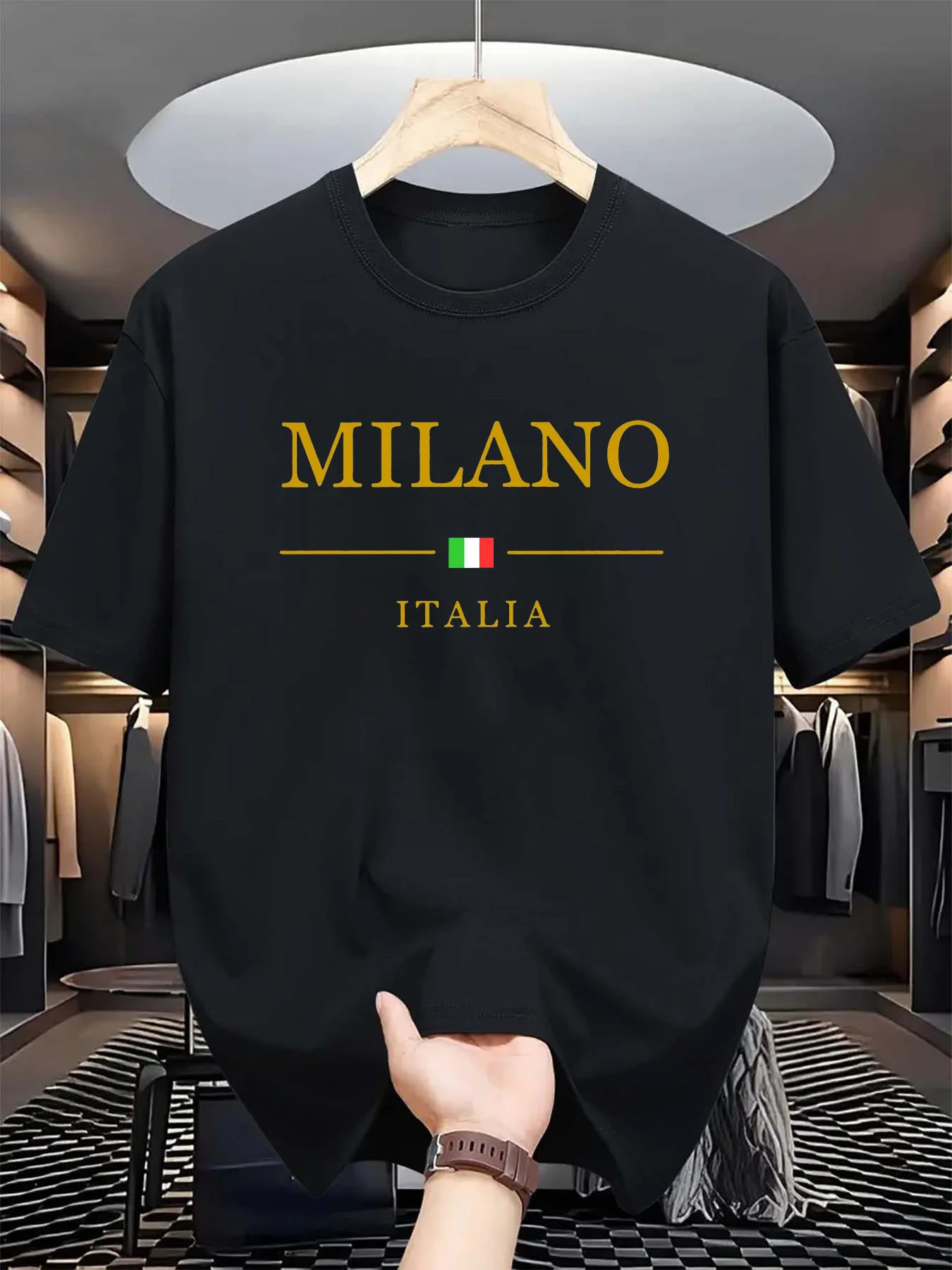 Men's summer 3d printed T-shir - огляд і ціна Street Fashion Of Milan