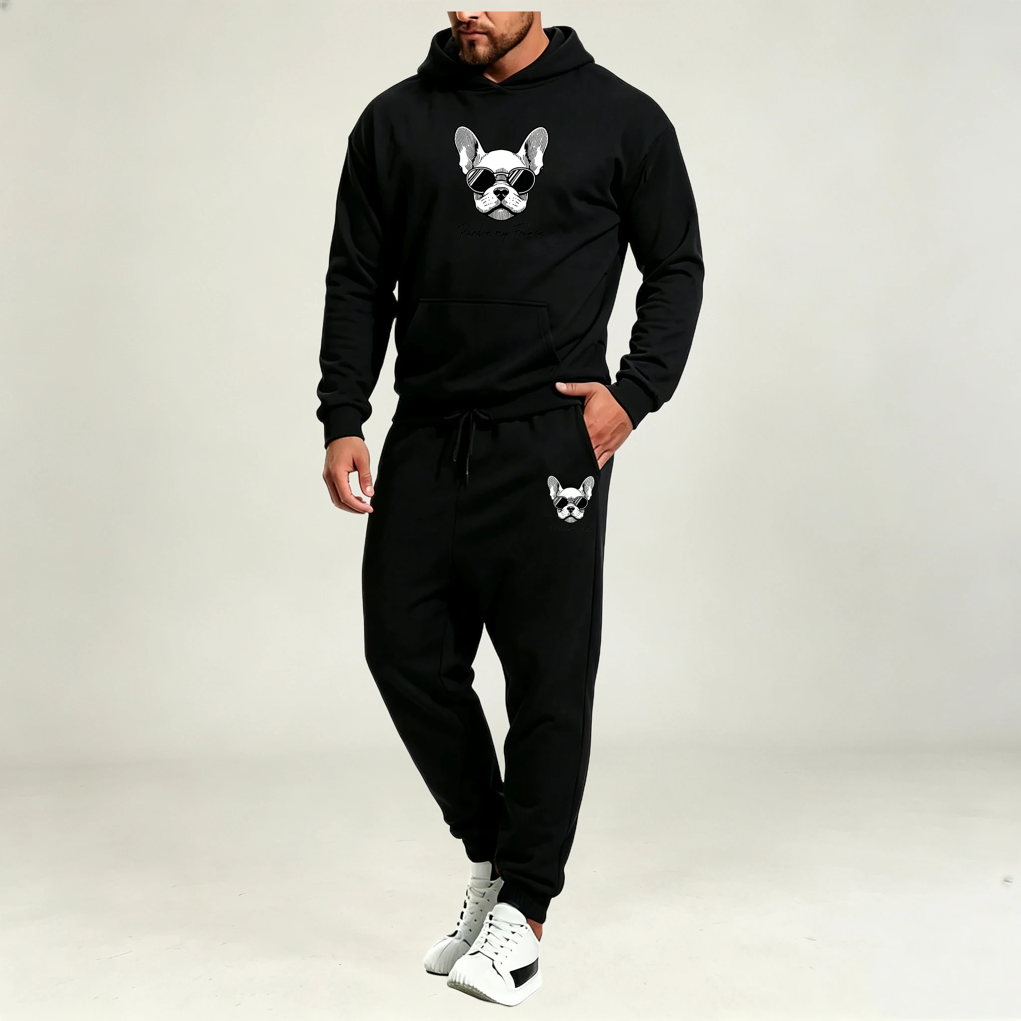 Men Clothing Sets 2Pcs Autumn  - огляд і ціна Street Fashion Male