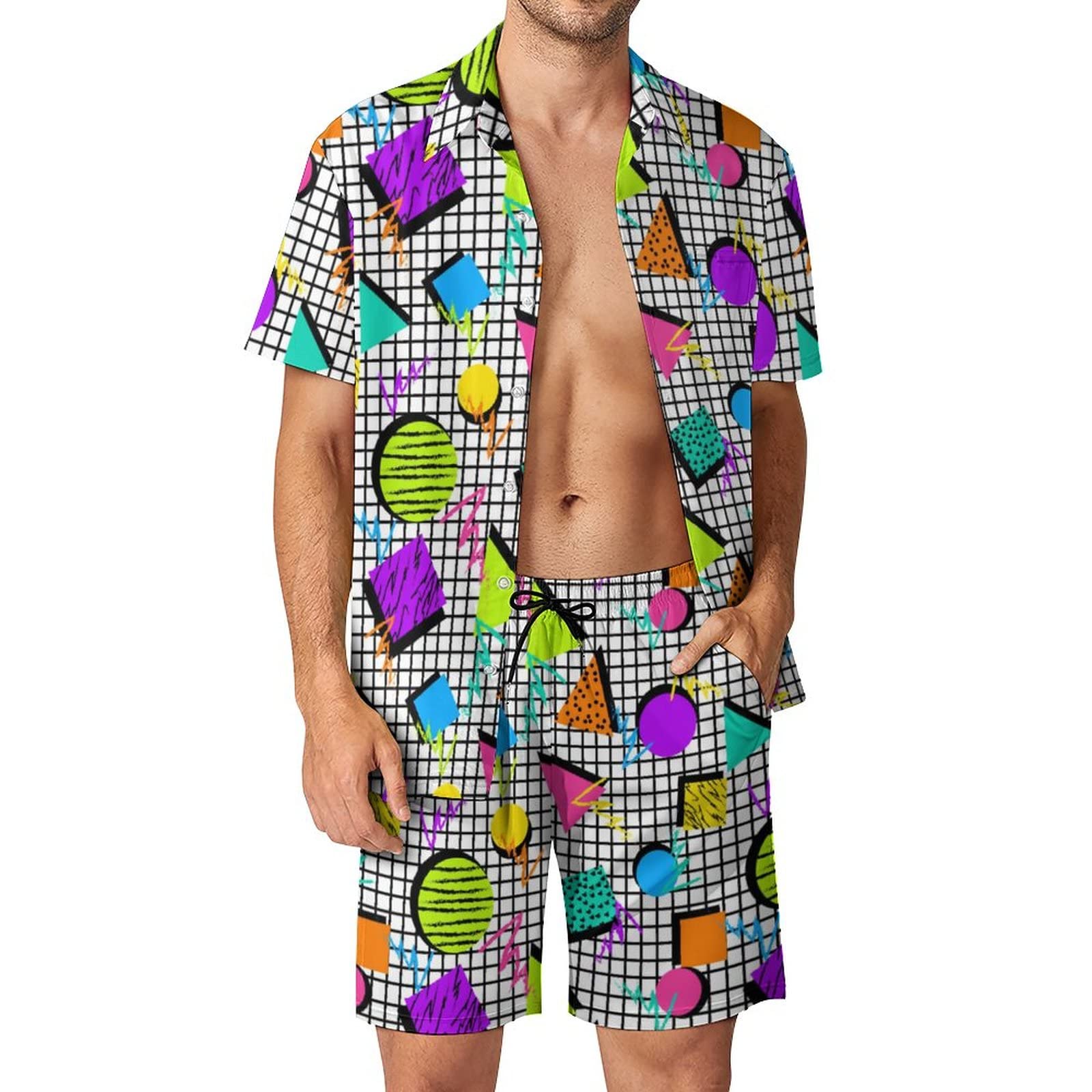 Summer Irregular Geometric 3D  - огляд і ціна Street Fashion Male