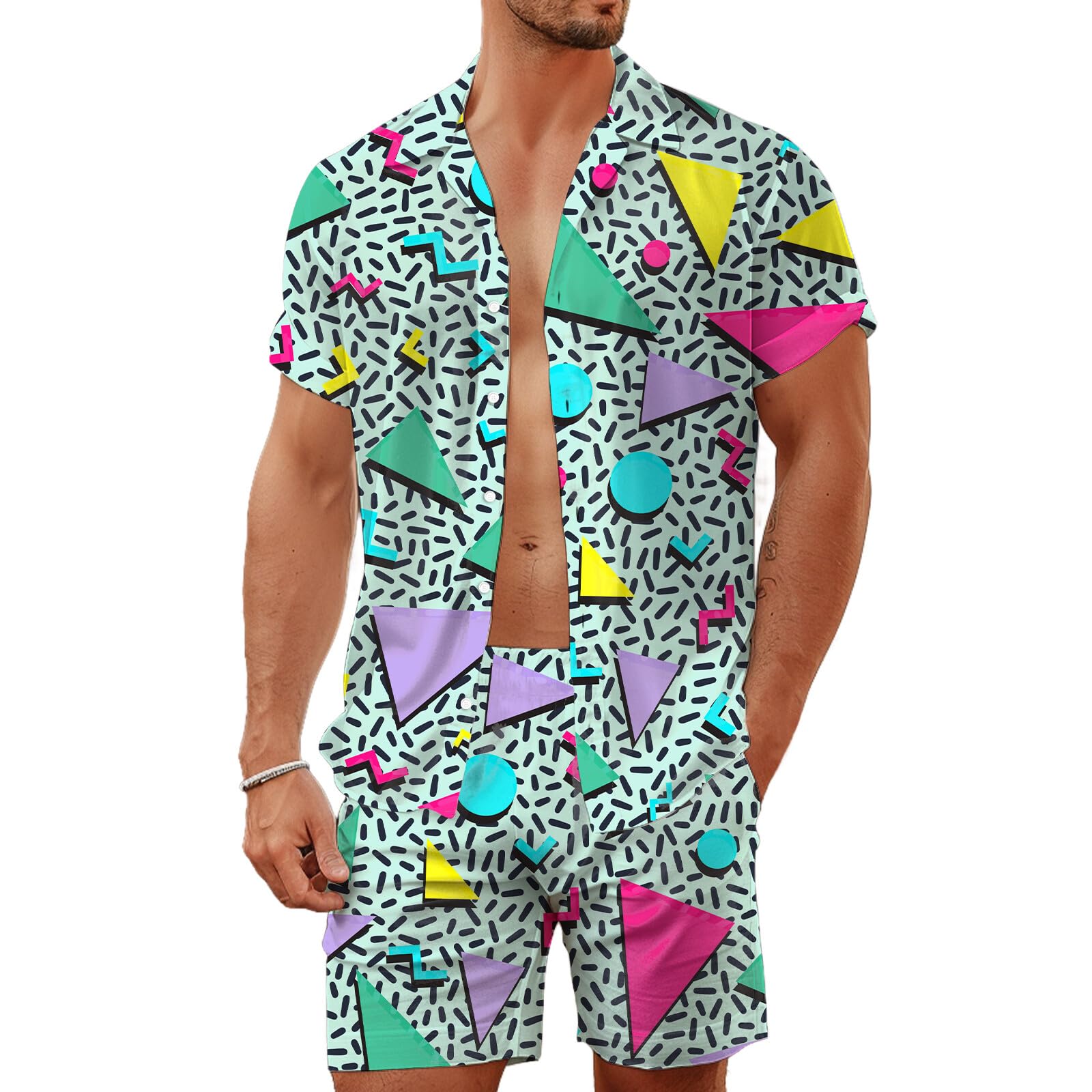 Summer Irregular Geometric 3D  - огляд і ціна Street Fashion Male