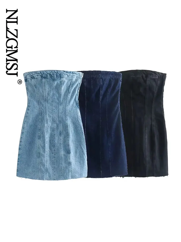 Nlzgmsj Sexy Blue Denim Sheath - огляд і ціна Street Fashion Style Youtube