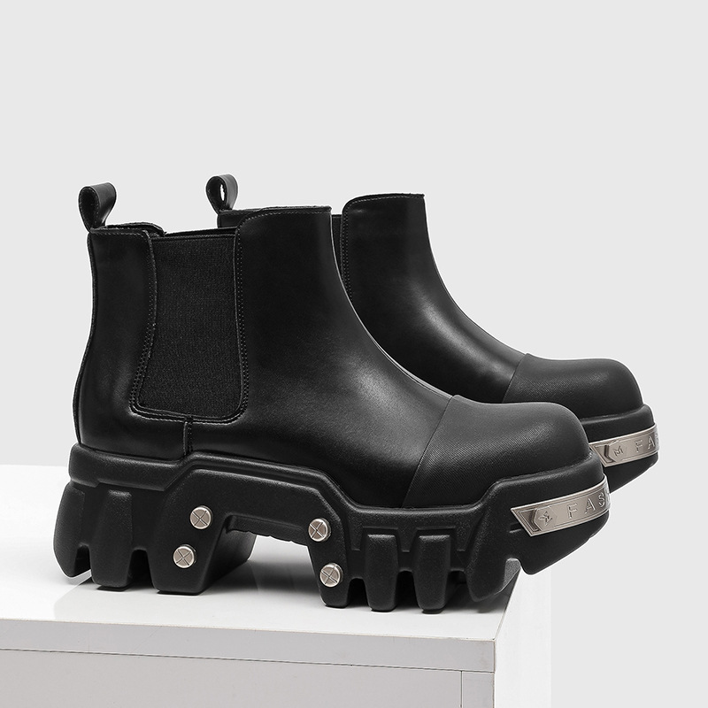 luxury fashion men boots slip- - огляд і ціна Street Fashion Goth