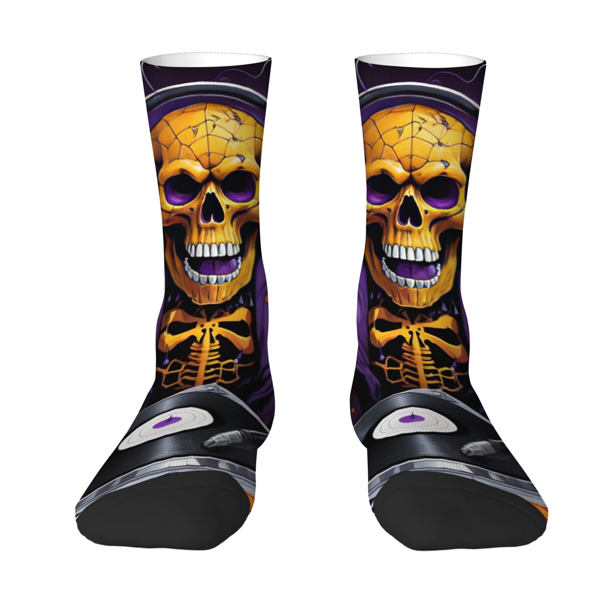 Gothic Skull Print Men's Socks - огляд і ціна Street Fashion Style Youtube