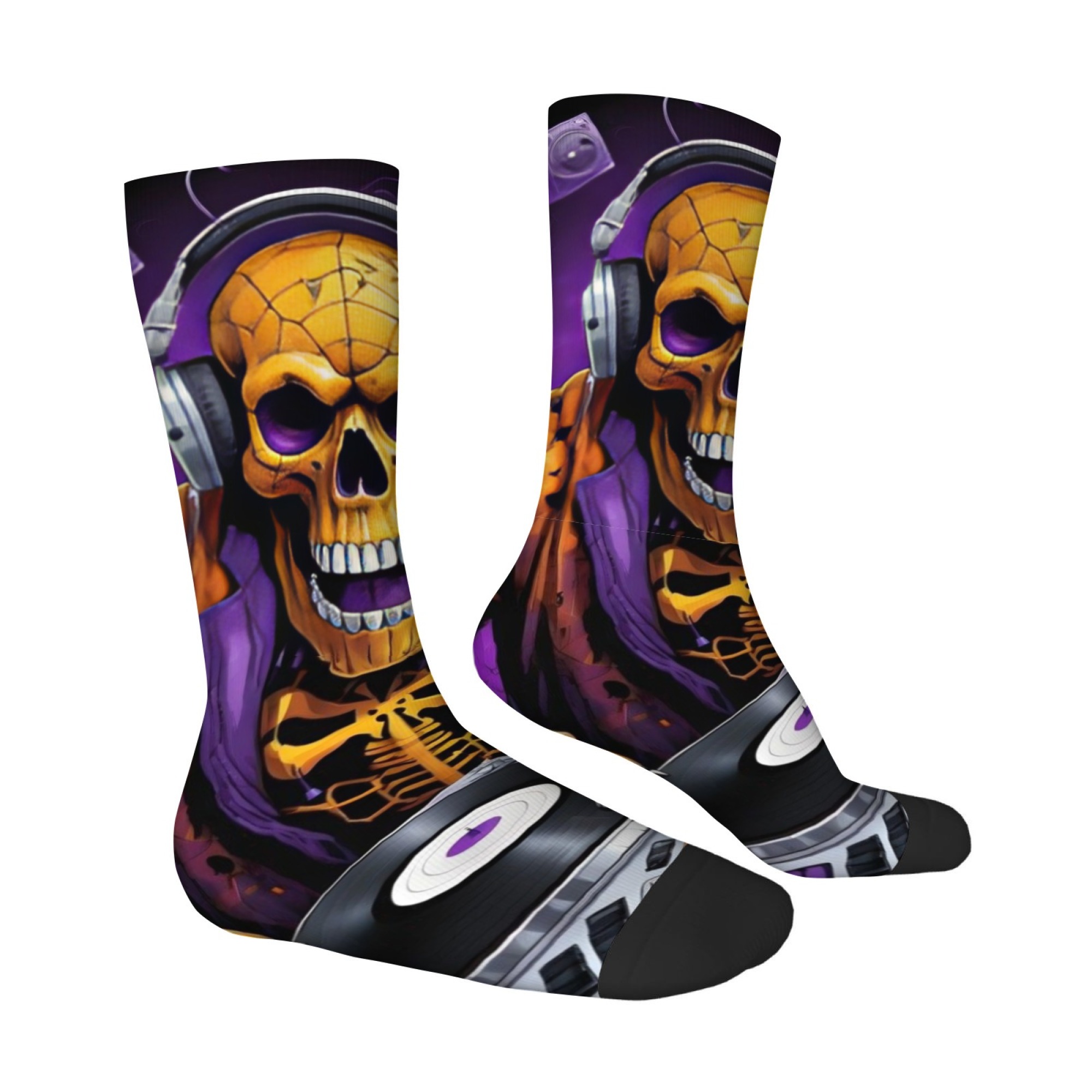 Gothic Skull Print Men's Socks - огляд і ціна Street Fashion Style Youtube