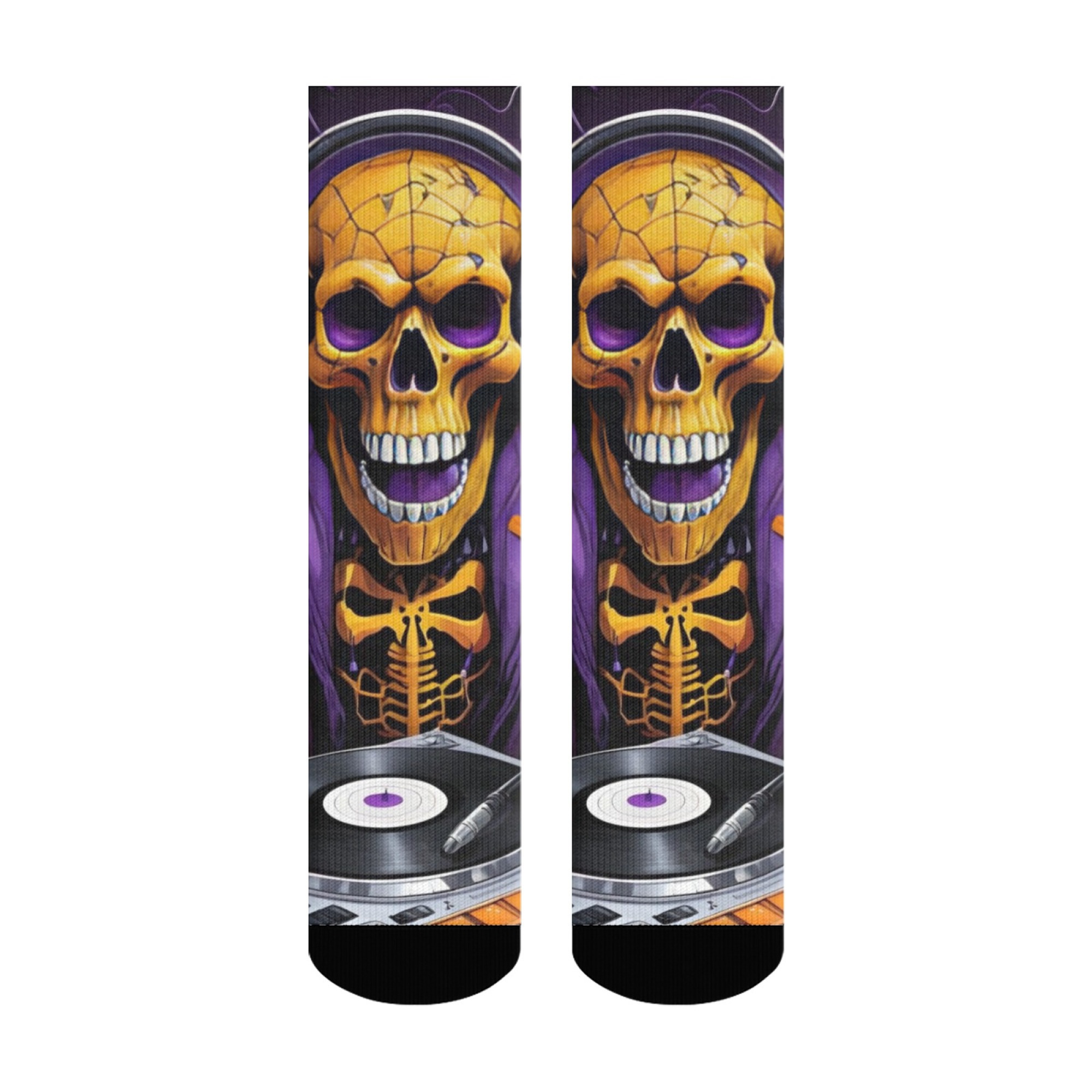 Gothic Skull Print Men's Socks - огляд і ціна Street Fashion Style Youtube