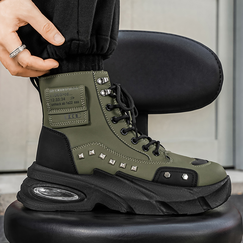 Boots for Man Fashion Rivet Le - огляд і ціна Street Fashion Punk