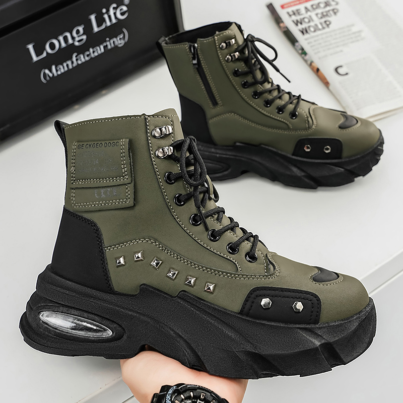 Boots for Man Fashion Rivet Le - огляд і ціна Street Fashion Punk
