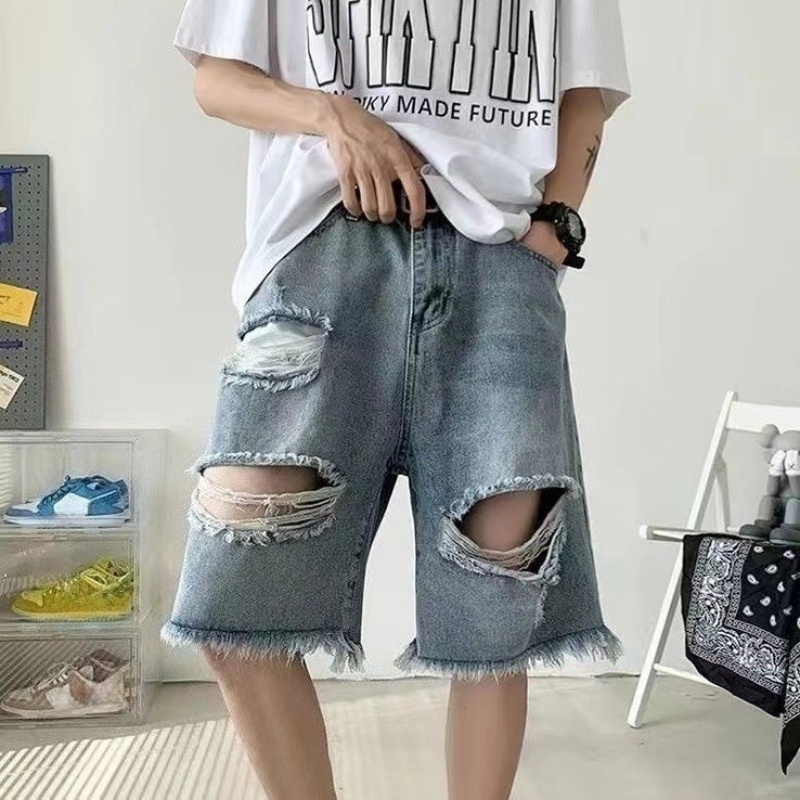 Summer Men's Denim Shorts Retr - огляд і ціна Street Fashion Hong Kong