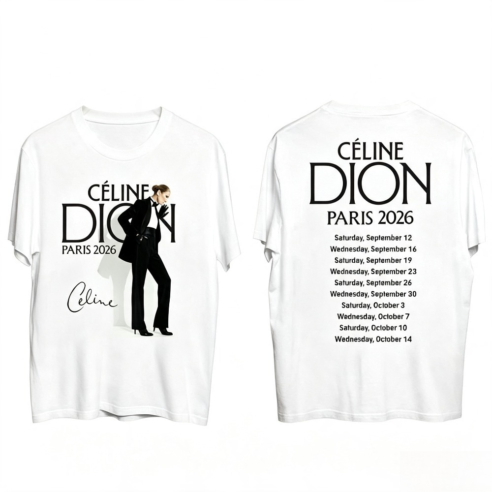Celine Dion Paris 2026 Tour T- - огляд і ціна Street Fashion Paris