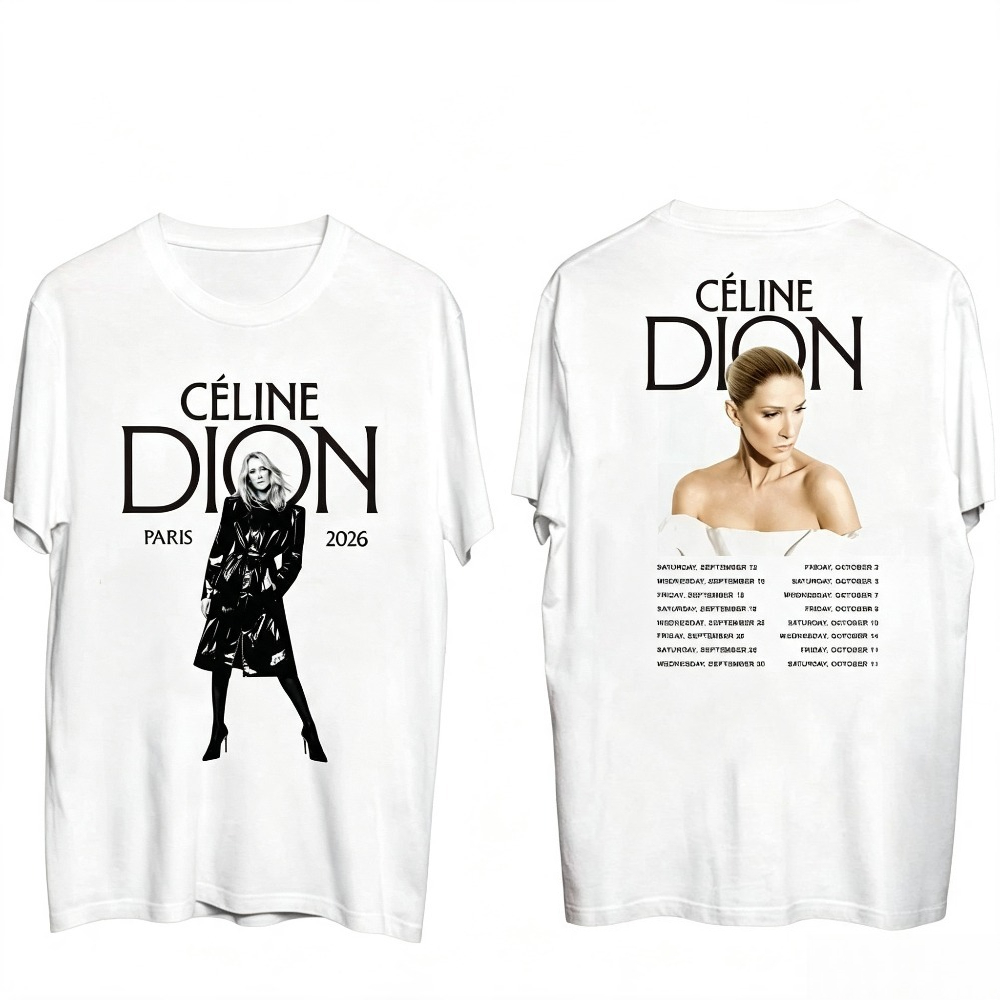 Celine Dion Paris 2026 Tour T- - огляд і ціна Street Fashion Paris