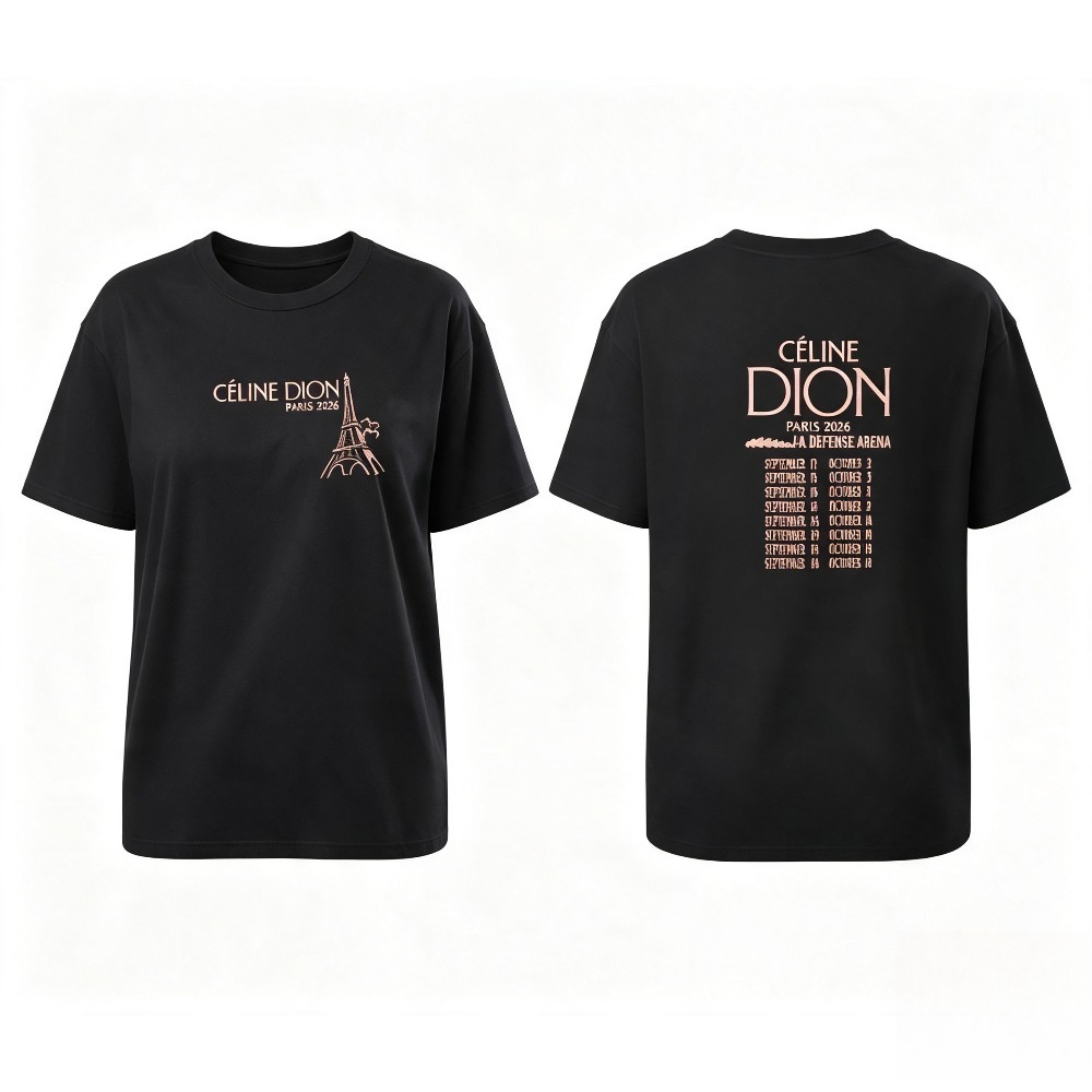 Celine Dion Paris 2026 Tour T- - огляд і ціна Street Fashion Paris