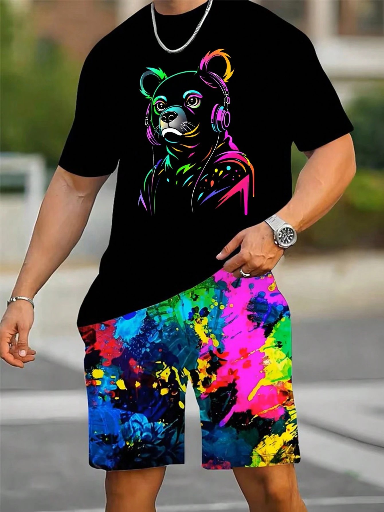 2026 Summer New Men's Short-Sl - огляд і ціна Street Fashion Male