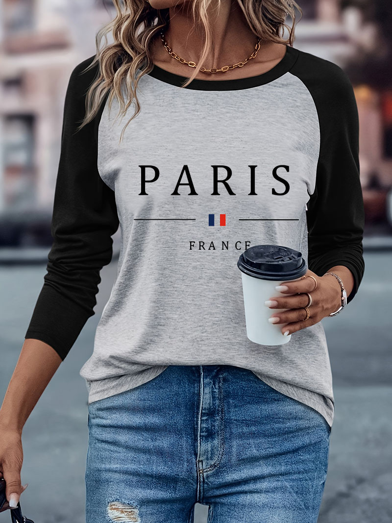 Fashion Paris Letter Print Cas - огляд і ціна Street Fashion Paris