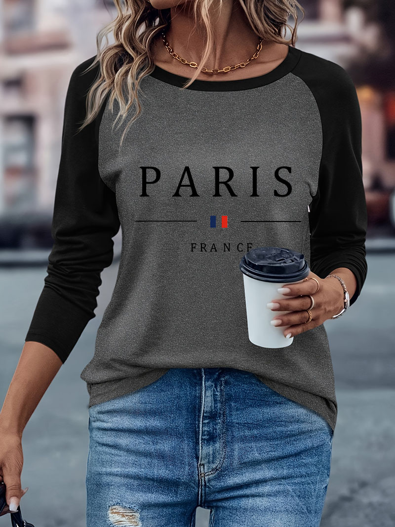Fashion Paris Letter Print Cas - огляд і ціна Street Fashion Paris