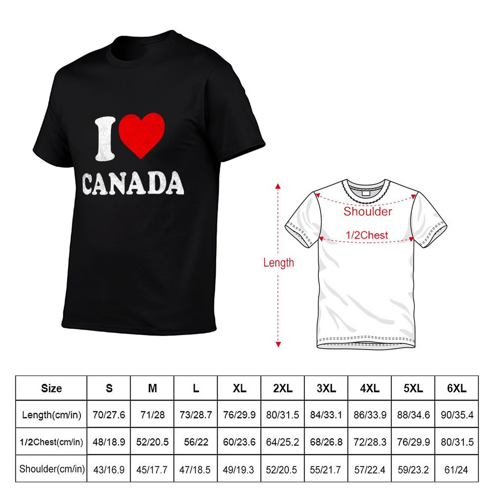 I Love Canada Tshirt Souvenir  - огляд і ціна Street Fashion Canada